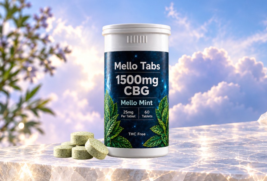 Mello Mint CBG chewable tablets